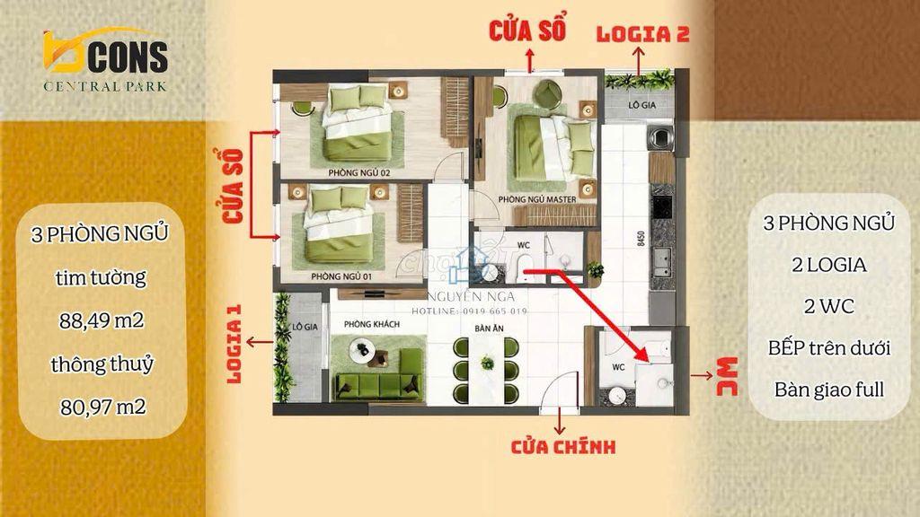 Bán căn hộ Bcons Central Park Phường Tam Hiệp Biên Hòa