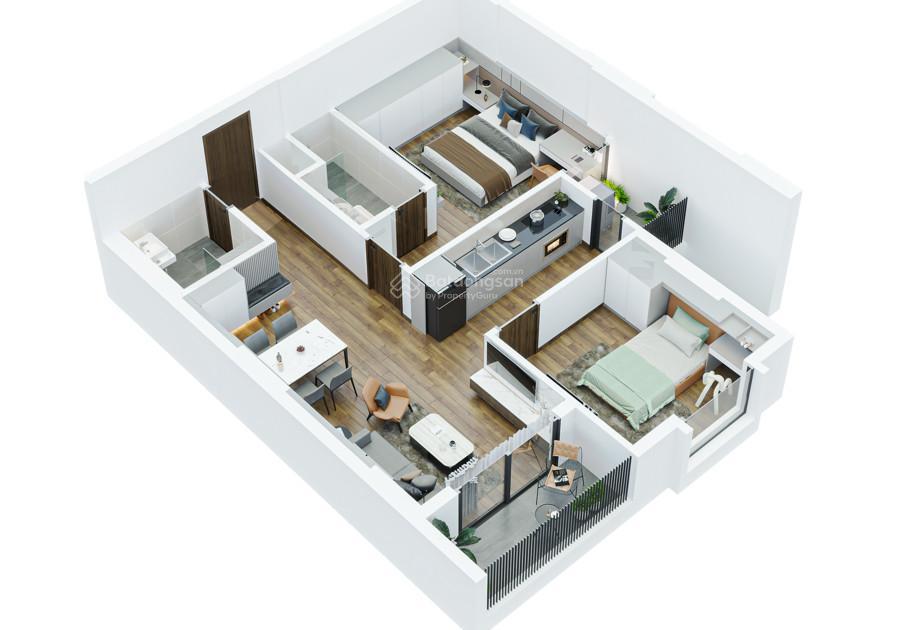 Bán căn hộ gần 70m2, 2 phòng ngủ, khu vực liên chiểu, đà nẵng chỉ 2,3 tỷ, đã hoàn thiện mới