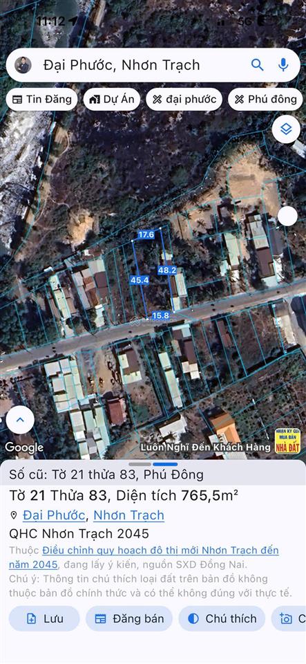 Bán đất 765m2 tại võ thị sáu, phú đông, nhơn trạch, đồng nai, giá thỏa thuận