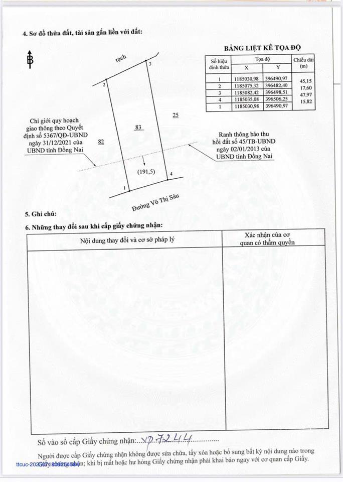 Bán đất 765m2 tại võ thị sáu, phú đông, nhơn trạch, đồng nai, giá thỏa thuận
