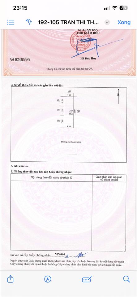 Chính chủ cần bán gấp lô đất vị trí đẹp đối diện samsung thái nguyên