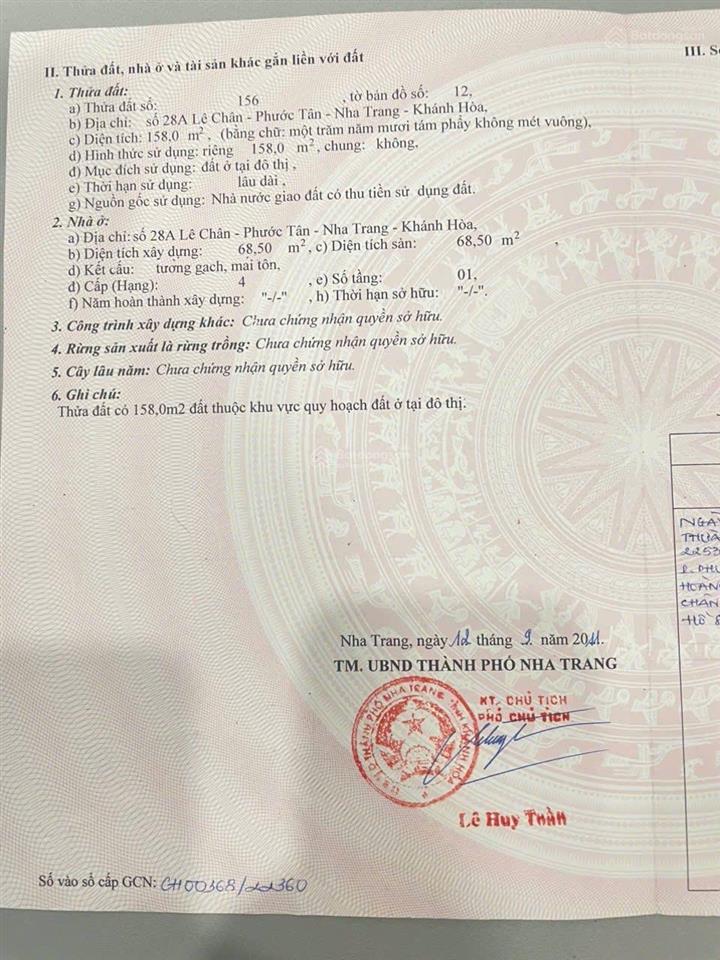 Bán nhà mặt tiền đường lê chân ngang 7.8m vuông đẹp hiếm trung tâm nha trang