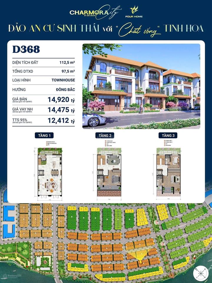 Nhà 3 tầng khu đô thị charmora city tp nha trang