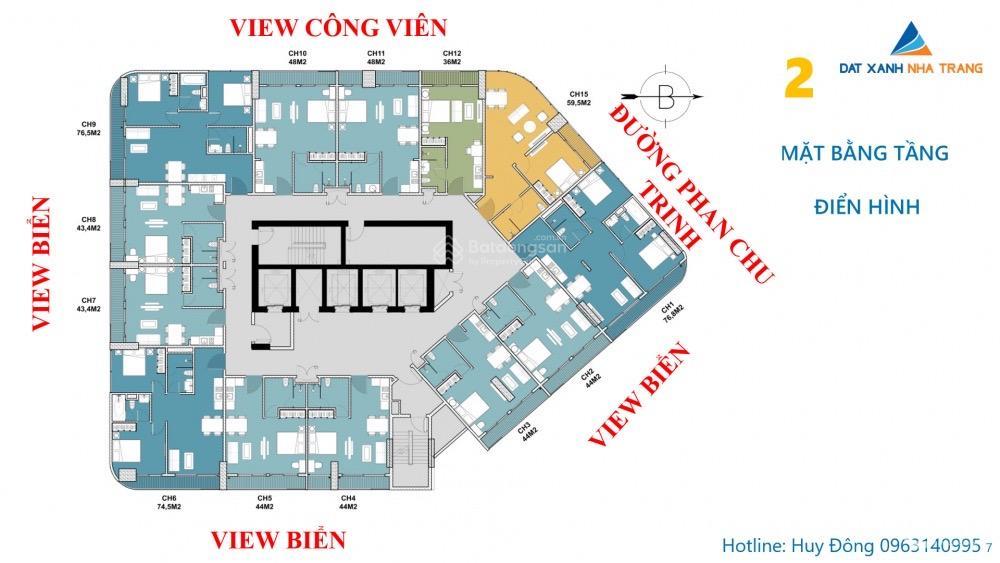Căn góc 76m2 view biển toà marina suites nha trang chỉ 5.4 tỷ