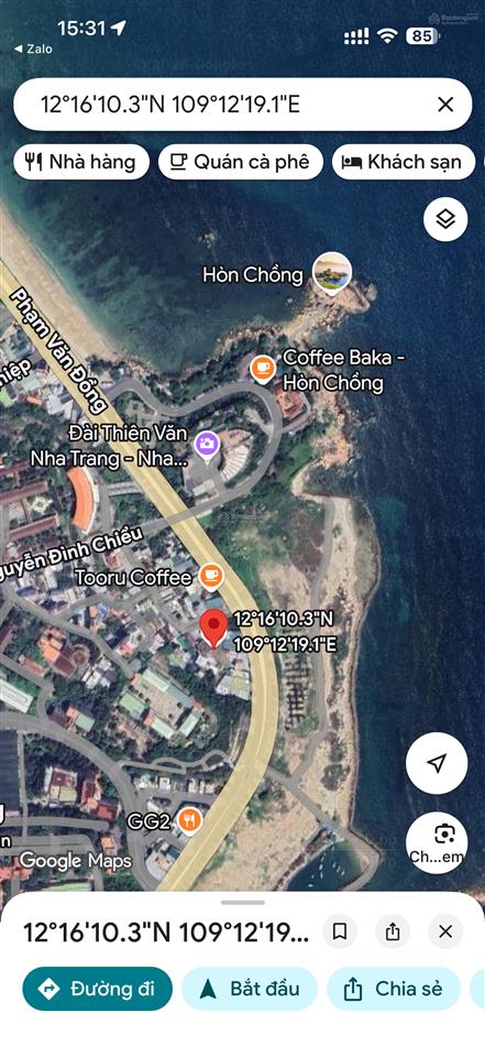 Chủ cho thuê mảnh đất 1350m2 mặt biển hòn chồng tp nha trang