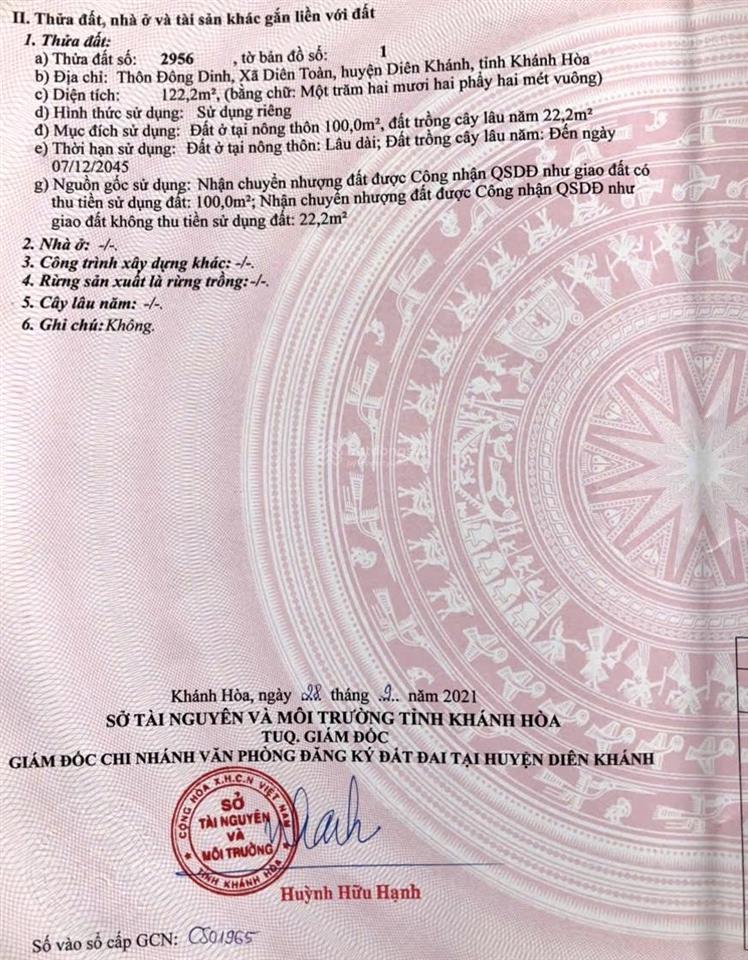 Bán đất đường nhựa chu văn an diên toàn rộng 17m giá rẻ