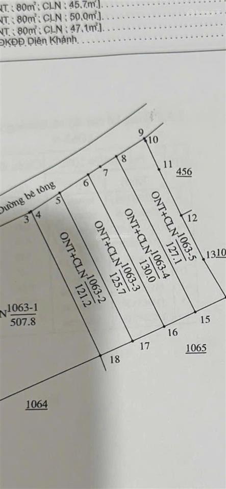 Bán đất diên an dân cắt bán giá chỉ 13tr/m2 đường ô tô thông 2 đầu