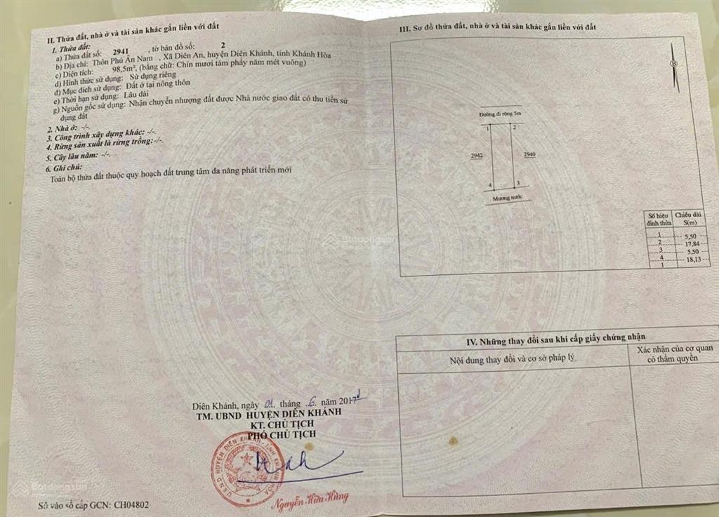 Bán đất diên an đường lầu ông huyện cách 23/10 vào chỉ 50m
