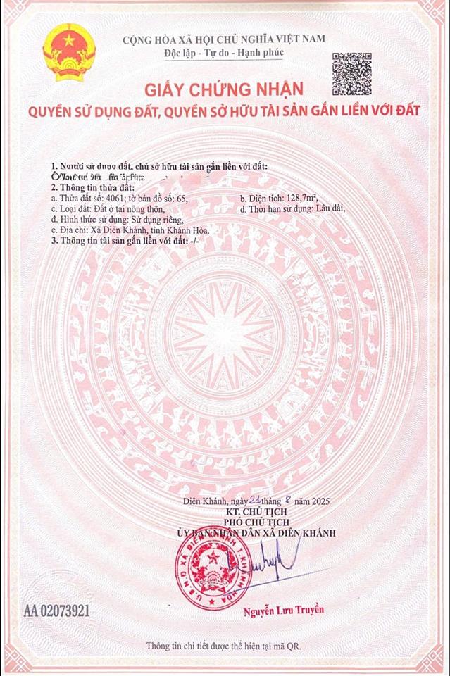 Bán đất kđt phú ân nam 2 diên an đường nhựa 13m