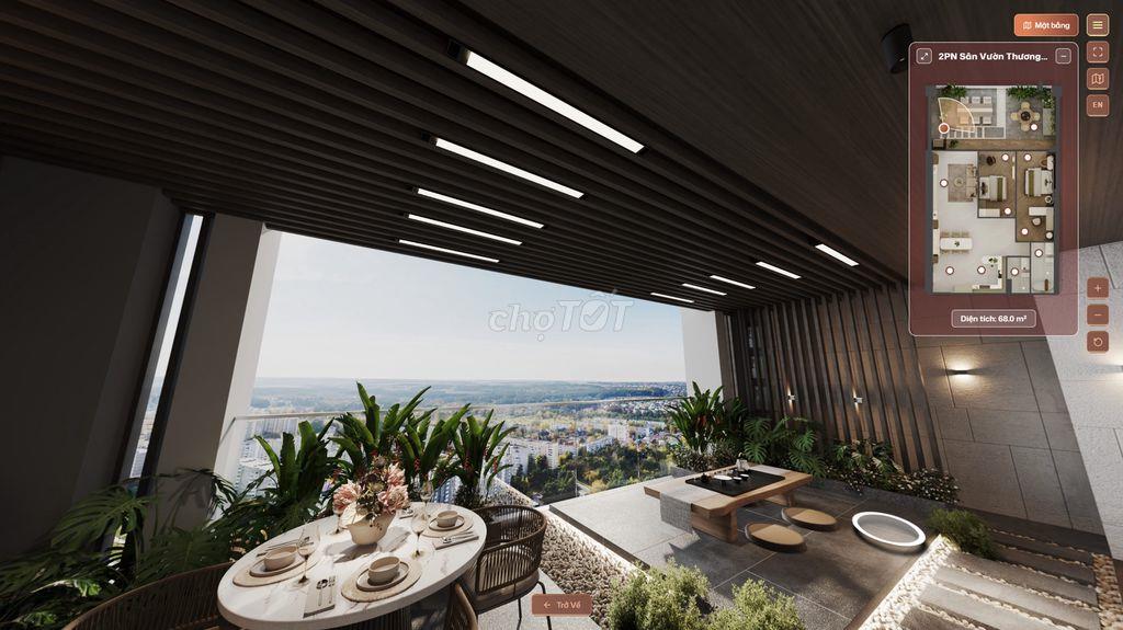 Căn hộ sân vườn 95m2 mặt tiền QL13 - Sát trục Phạm Văn Đồng Thủ Đức