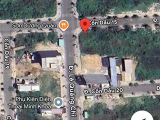 Bán lô góc 2 mặt tiền lê quảng chí vị trí kinh doanh dt 160m2