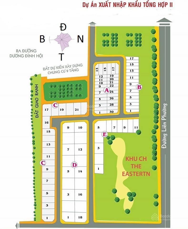 Chủ nhà kẹt tiền bán gấp lô đất đẹp dự án kdc xuất nhập khẩu tổng hợp 2, đường bưng ông thoàn