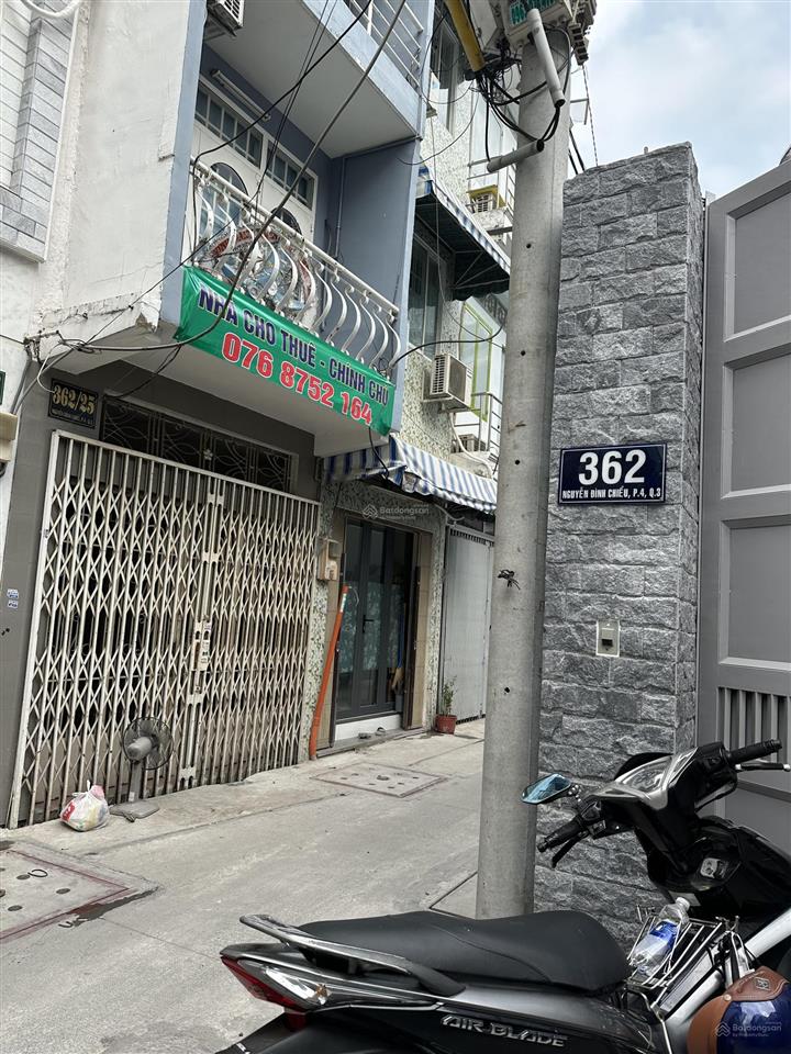 Nhà 362/25 nguyễn đình chiểu, q3, 3x9m, 4 tầng, 3pn  2wc, giá 7,8 tỷ, chính chủ 0768 752 ***