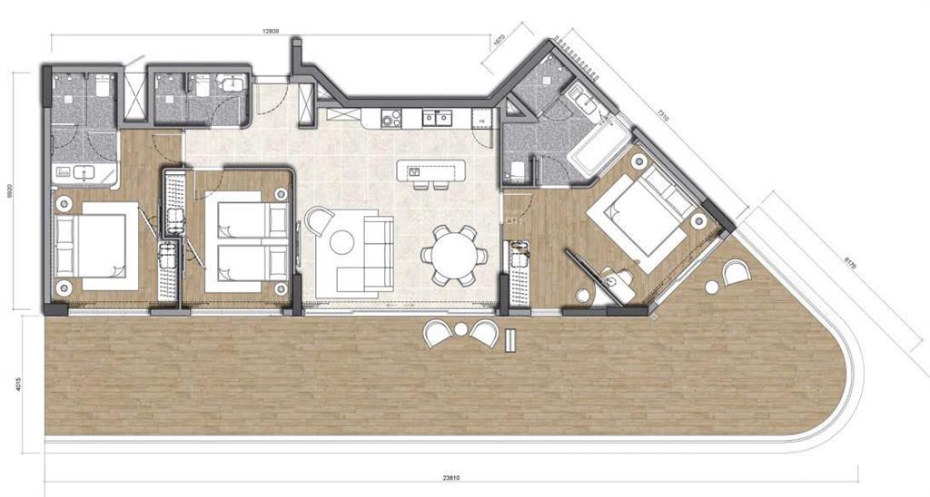 Căn hộ 3pn diện tích 225m2 tại sanctuary hồ tràm, 9,9 tỷ, 225 m2, 3pn, 3wc, view biển 270 độ