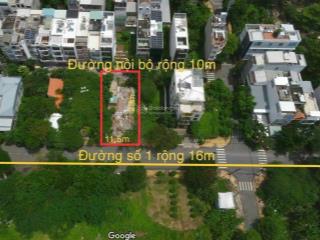 Bán lô đất biệt thự 2 mặt tiền đường trước sau, 11.5x20m, đường lớn, sổ hồng, giá tốt