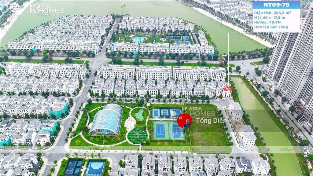 Tống diễn 0944 866 ***. bán bt đơn lập ngọc trai, giáp hồ hướng tây tứ mệnh