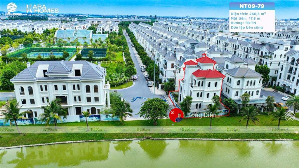 Tống diễn 0944 866 ***. bán bt đơn lập ngọc trai, giáp hồ hướng tây tứ mệnh