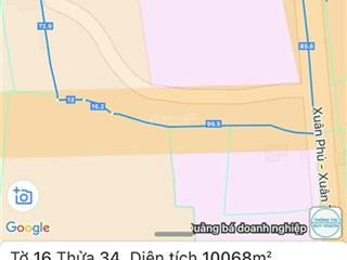 Bán đất sổ riêng hơn 1ha có thổ cư mặt tiền đường xuân phú  xuân tây, cẩm mỹ, đồng nai