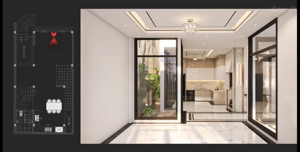 Nhà 4 tầng nằm trên mặt ngõ ô tô view hồ. dt 100m. mt 6.8m. chỉ 21 tỷ 250. tặng kèm thiết kế