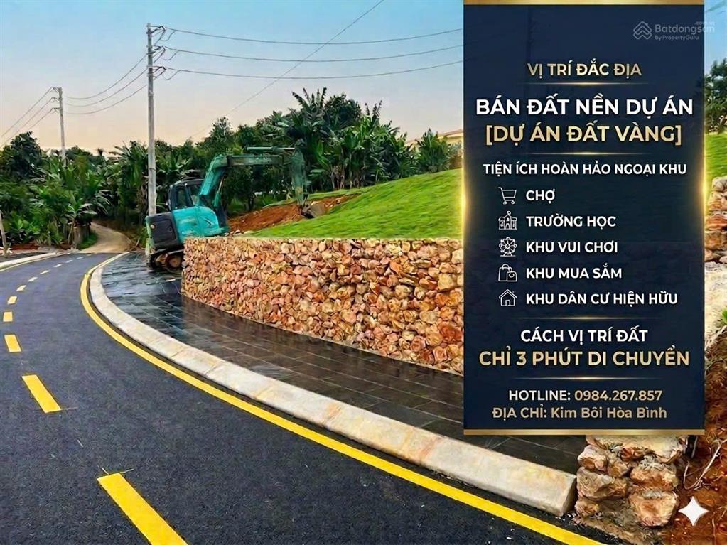 Chỉ 6tr/m sở hữu đất nghỉ dưỡng có mạch khoáng nóng tại kim bôi, hòa bình