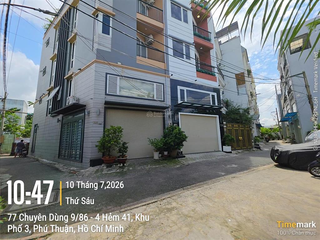 Bán nhà phố 2 mặt tiền hxh, 5 tấm ngang 4,7m (nở hậu 5m) tại 1565 huỳnh tấn phát, phú thuận (q7 cũ)