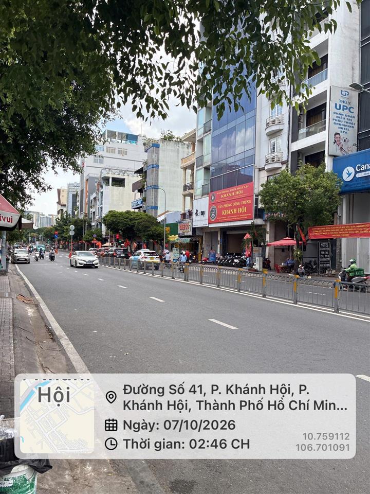 Bán nhà mặt phố mặt tiền đường số 41 (lộ giới hiện hữu 25m), khánh hội (q4 cũ), tp.hcm, 7 tỷ vnd