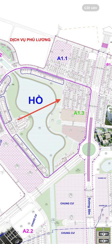 Cần bán biệt thự hồ 200m2 khu đô thị thanh hà a cienco5