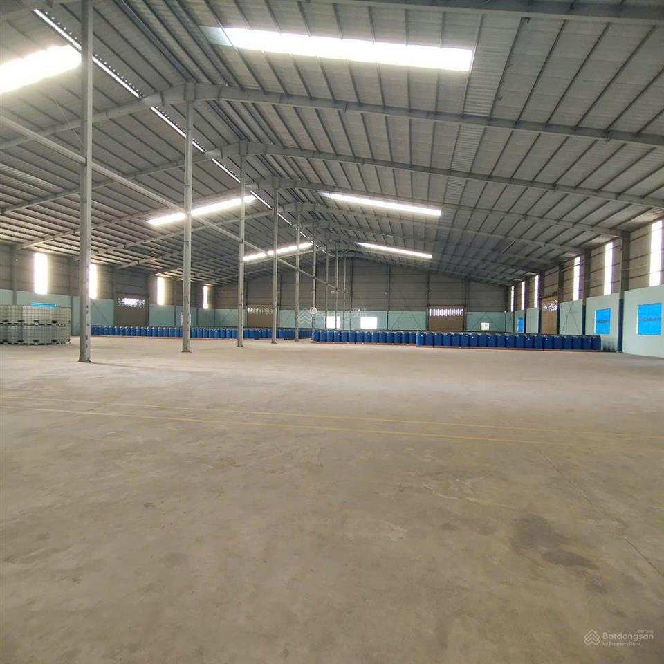 Tổng dt 25.000m2 (kho 15.000m2 + sân 5000m2 + vp 200m2)  pccc tự động  có ngăn