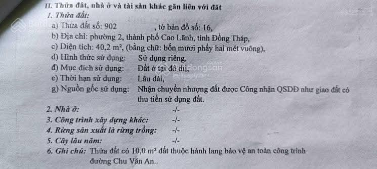 Nhà chính chủ bán 23 chu văn an, p2, tp cao lãnh, đồng tháp