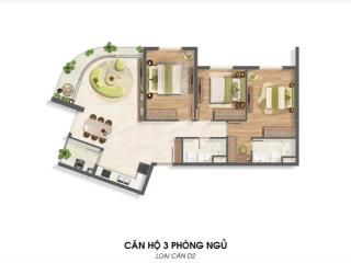 Căn hộ 3pn3wc 104m2 góc bo tròn liên phường quận 9 mở bán đợt đầu chỉ từ 88tr/m2