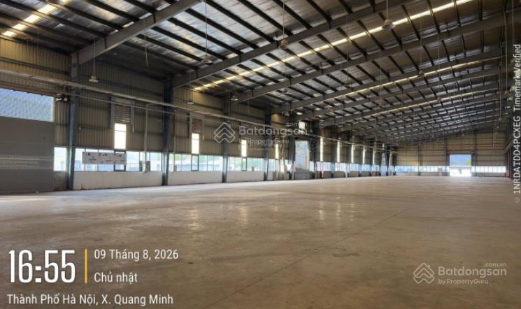 Cho thuê kho, nhà xưởng 2000m2 tại khu công nghiệp quang minh, giá thỏa thuận