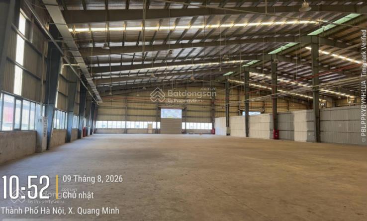 Cho thuê kho, nhà xưởng 2000m2 tại khu công nghiệp quang minh, giá thỏa thuận