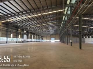 Cho thuê kho xưởng 700m2 kcn quang minh  mê linh  hn