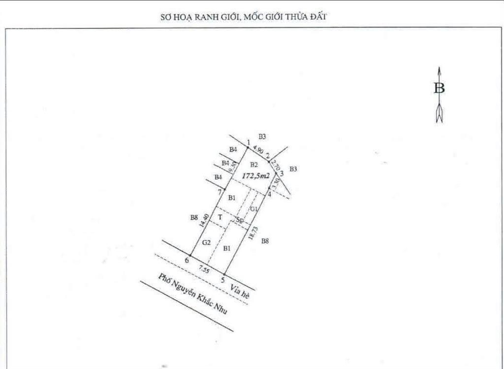 Bán nhà c4 mặt phố cổ. giá chỉ 705 triệu/m2 chưa thương lượng. 173m2mt7,6m. 1 sổ 1 chủ