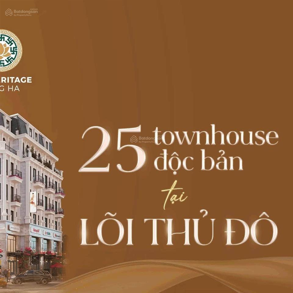 Bán liền kề the heritage láng hạ 114m2, 6 tầng, kinh doanh tốt, sổ đỏ chính chủ