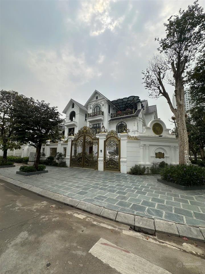 Bán biệt thự phố dương đình nghệ,lô góc 2 mặt tiền,view công viên,dt275m 4 tầngmt20mgiá 124 tỷ