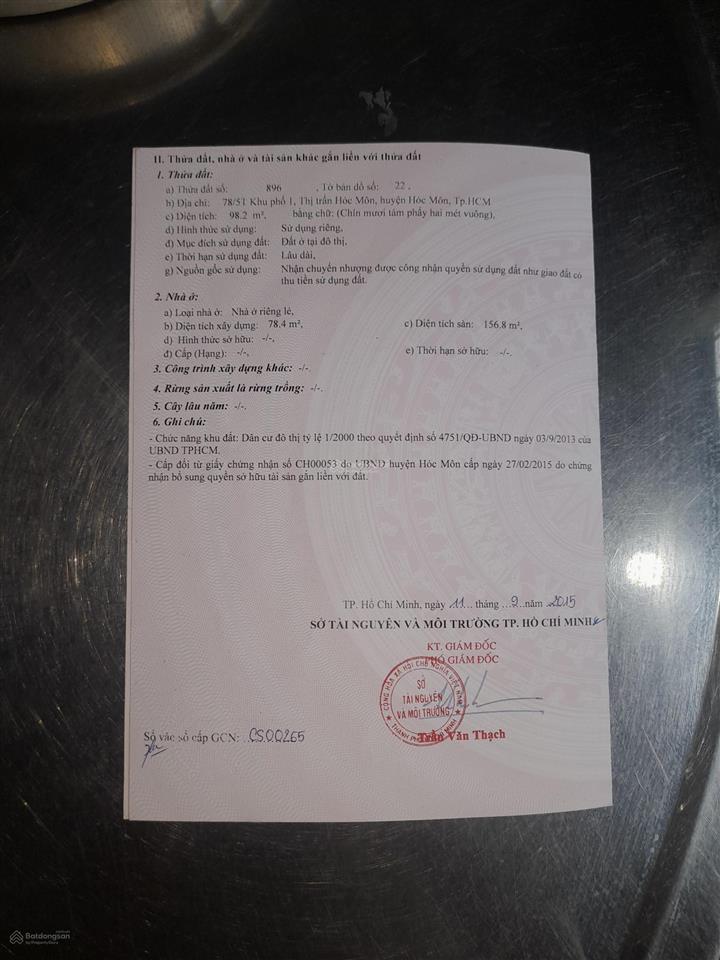 Bán hai căn nhà chung một sổ hồng chính chủ