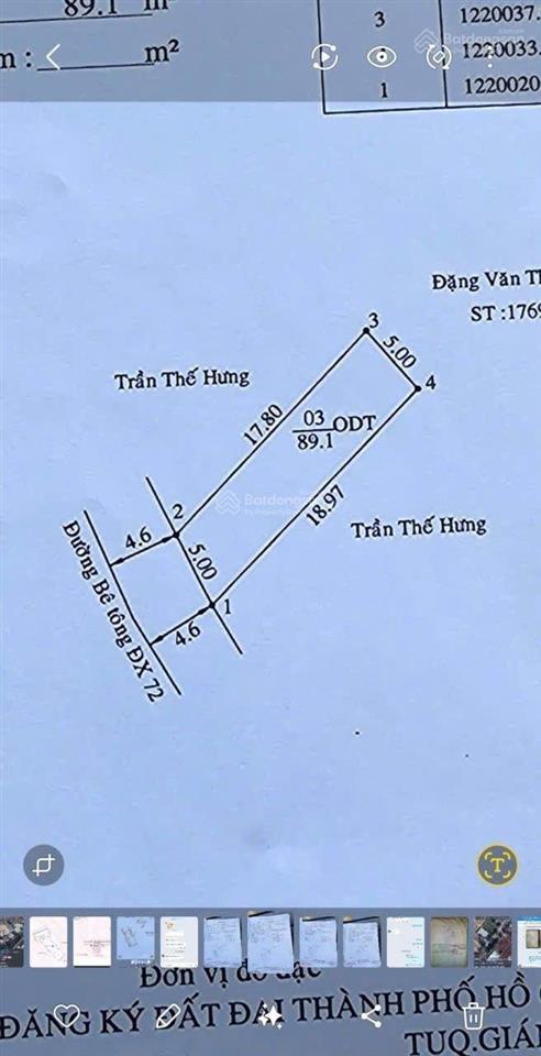 Mặt tiền dx072 định hoà giá 2 tỷ 020tr dt 5x19m thổ cư 100% đường 5m thông gần ngã tư trần ngọc lên