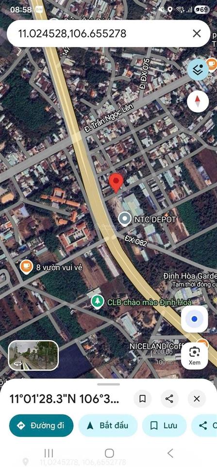 Chỉ 1 căn nhanh tay khách ơi chỉ 2tỷ 090tr định hòa vị trí gần ngã tư trần ngọc lên bv 1500g 400mét