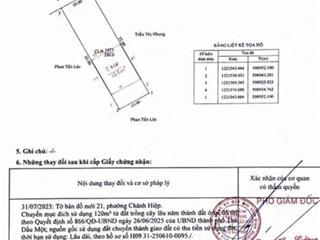Định hòa 10x35m thổ cư 120m2 giá chỉ 4.5tỷ tl ngay tái định cư tp mới bd đường rộng 6.5m tuyệt vời
