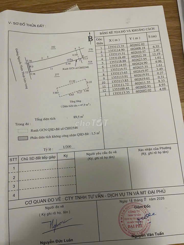 CHỈ 25TỶ SỞ HỮU MẶT TIỀN NGUYỄN THIỆN THUẬT NHÁNH GẦN TRẦN QUANG KHẢI