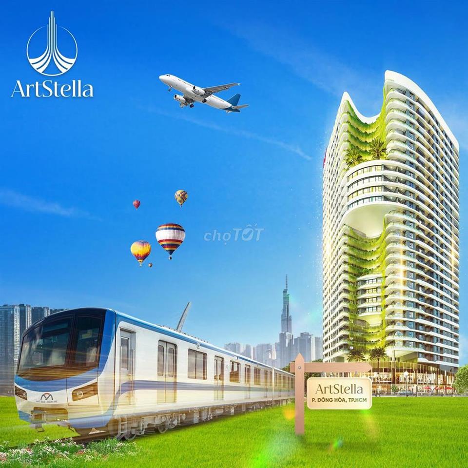 Cắt lỗ 200tr, Dự án Art Stella ngay Metro số 1, 67m2 2PN, giá gốc 3 tỷ