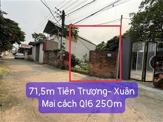 Cc thiện chí bán lô đất 71,5m2 tại tiên trượng, xuân mai giá rẻ để giải quyết việc