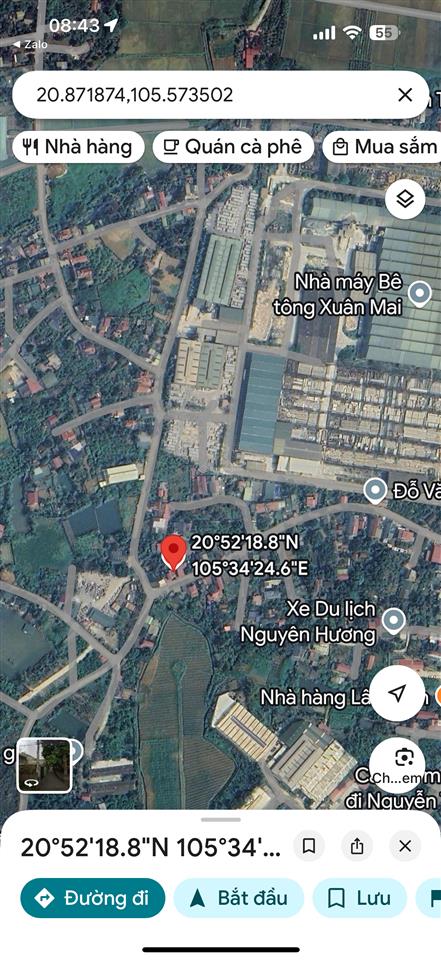 Bán lô đất 33m2 tại thuỷ xuân tiên xuân mai giá 1,3 tỉ cách ql21 100m
