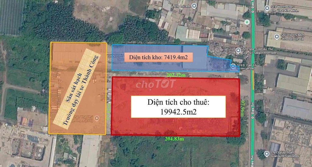 Cho Thuê Đất Lớn MT Đào Trí Quận 7