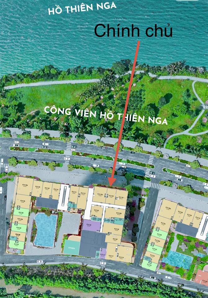 Chính chủ bán shop đế onsen, mặt hồ sở hữu lâu dài 14 tỷ ( 77m ) tầng 1
