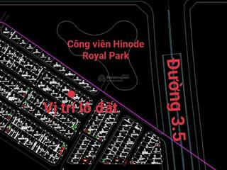 Siêu phẩm 102,8m2 đất bên cạnh 02 toà the flame vine  hinode royal park (kim chung  di trạch)