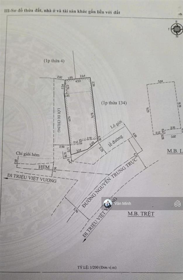 Nhà mặt tiền nguyễn trung trực, p. xuân hương, căn góc 64m2 ngang 5,5m đường nhựa 12m 6,3 tỷ