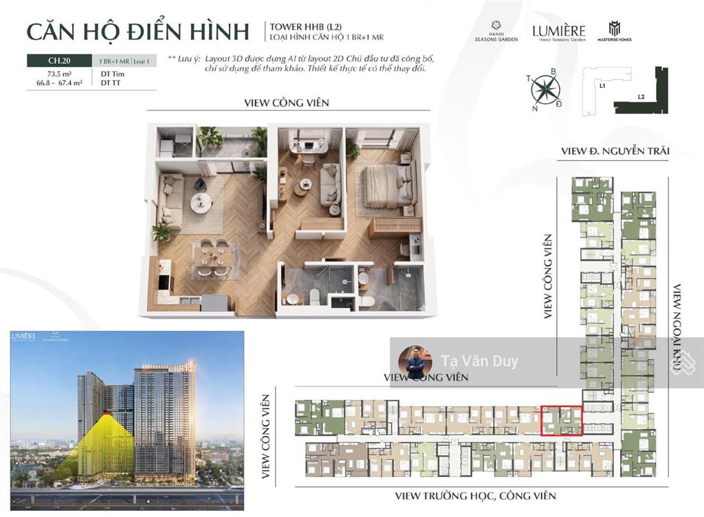 Độc quyền *9,3 tỷ* mua căn 2pn rẻ nhất masteri cao xà lá. tầng đẹp + view đẹp
