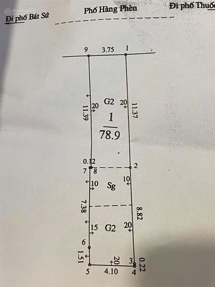 Bán nhà mặt phố hàng phèn, 1 chủ 1 sổ 79m2 3t 79 tỷ